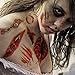 Zombie Makeup, 11 sheets Zombie Tattoos, Zombie Makeup Kit, Halloween Makeup Kit, Scar Tattoo, Fake Blood Makeup Fake Scars Cuts, Vampire Makeup, Healthy Makeup for Kids, 11 Sheets,67 pics Scars