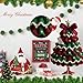 DIY Crochet Christmas Tree Kit, Handmade Crochet Christmas Tree, Tree Bow Pearl Embellishment,Beginner Christmas Crochet Kit,Christmas Craft Kit with Yarn Hook Beads Instructions