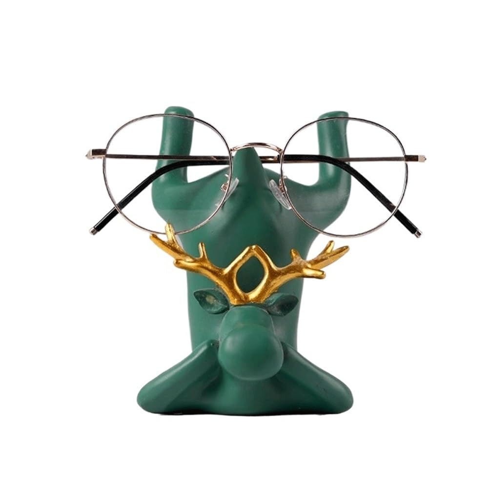 guiling-1986 Eyeglasses Display Rack Eyeglasses Display Rack Decorative Props Sunglasses Ornaments Storage Bracket for Entryway, Desk Organizer for Eyewear(Green)