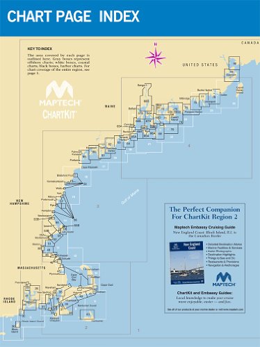 Maptech Chartkit Region 2 Block Island, RI to Canadian Border 16th Edition