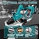 ONEMANA Sierra de Bateria Band Saw 2,5 Zoll für Makita mit LED, 6 Geschwindigkeitsstufen, keine heißen Funken beim Schneiden von Metall (inklusive Akku)