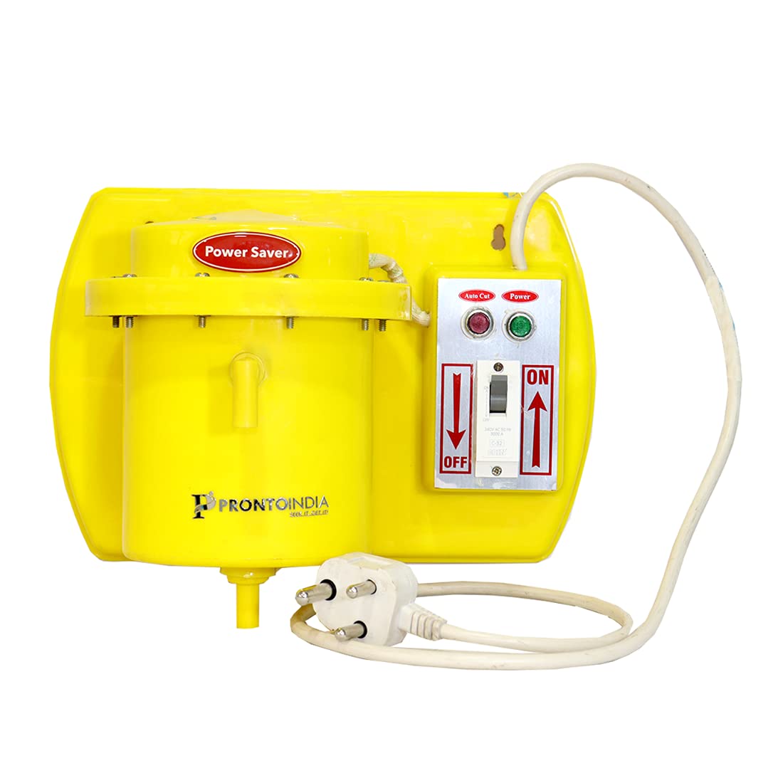 Pronto India Instant Water Heaters With Multiple Safety System Auto Cut Off Portable Geyser With MCB Long Life Save Time Super Hot Lowest Electricity Consumption for Bathroom Hotel Hospital 2 Kw 1.5 Liter (Yellow)