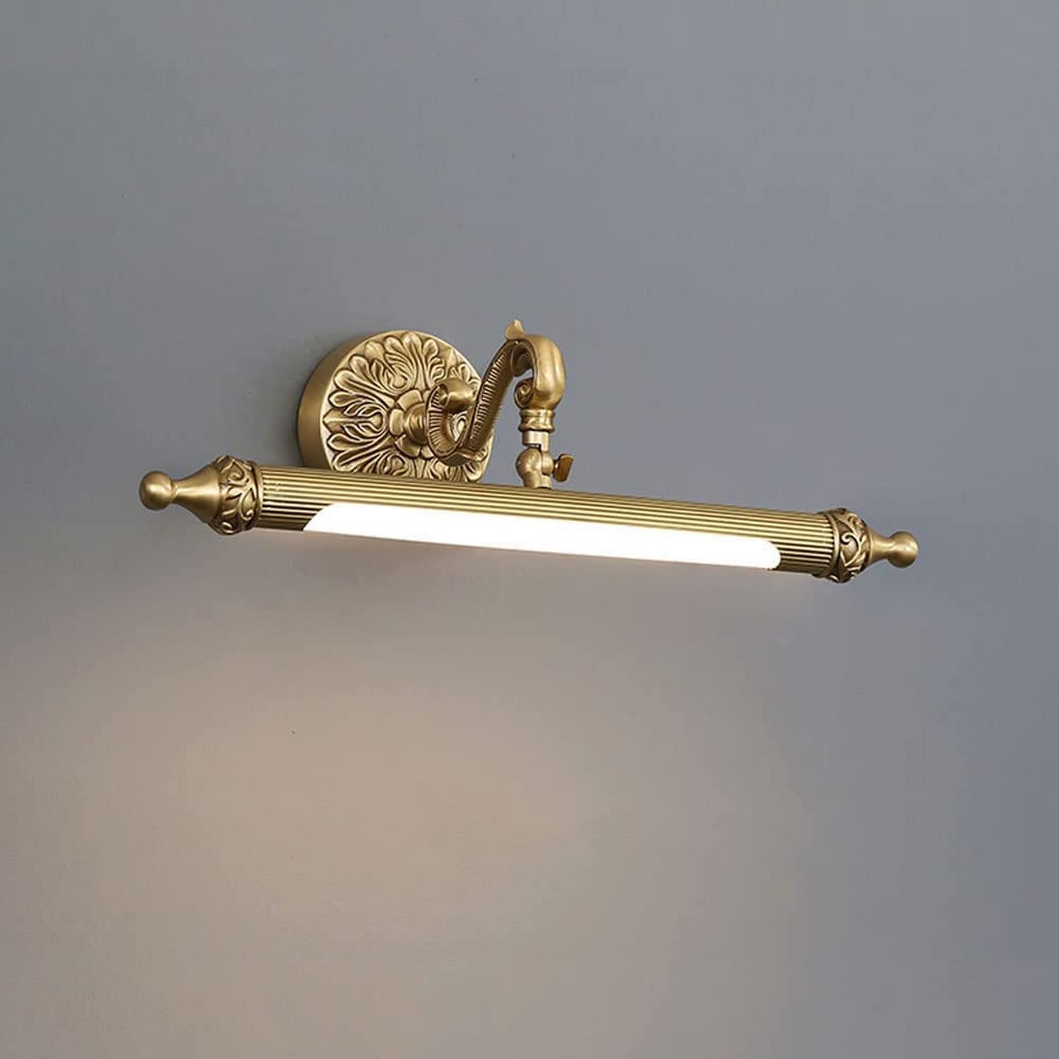 KBUUKYYXouy Wall Sconces Modern Wall Light Adjustable Mirror Light Brushed Brass Vanity Wall Lighting Bathroom Cabinet Porch Wall Lamps(Warm Light,A)