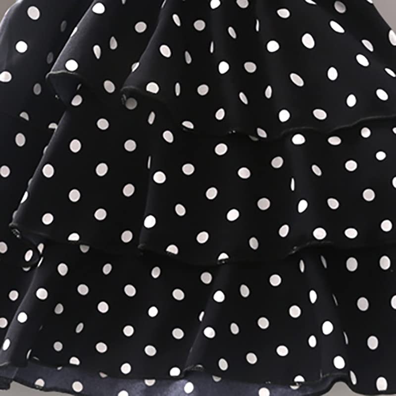Image of Niren Enterprise Frock Dress Three Attractive Color for Kids with Knee-Length Long Sleeve and Floral Print A-Line Style Dress