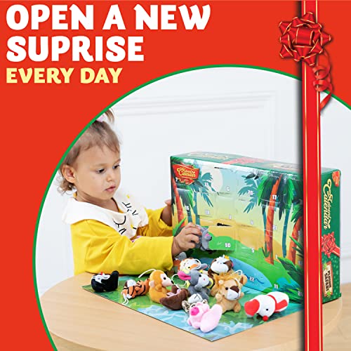 JOYIN 2025 Christmas Advent Calendar with Mini Animal Plush, 24 Days Countdown Advent Calendar with 24 Stuffed Animals, Kids Girls Party Favor, Xmas Gift Classroom Prizes, Christmas Party Favor Gifts – Image 3