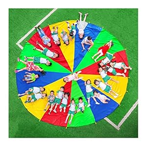 Buiten Tuin Spelletjes, Kinderdagverblijf Coördinatie Parachute Spelen, Resistente Parachute Voor 3-6 Jaar Oud (Size…