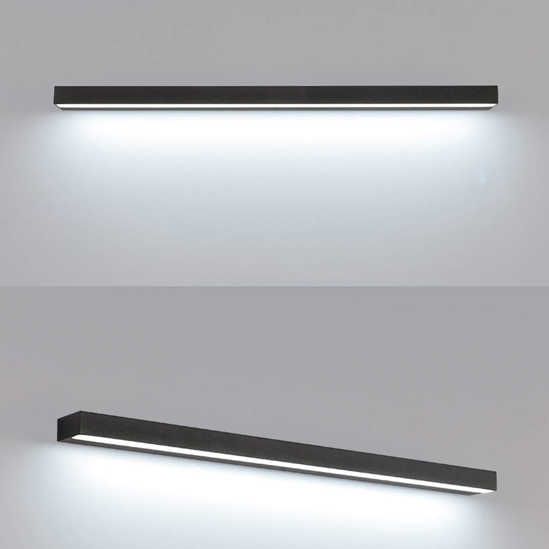Luz espejo baño, luz espejo LED Iluminación imagen LED Lámpara frontal pared ahorro energía aluminio IP44 Luces aplique maquillaje LED impermeables
