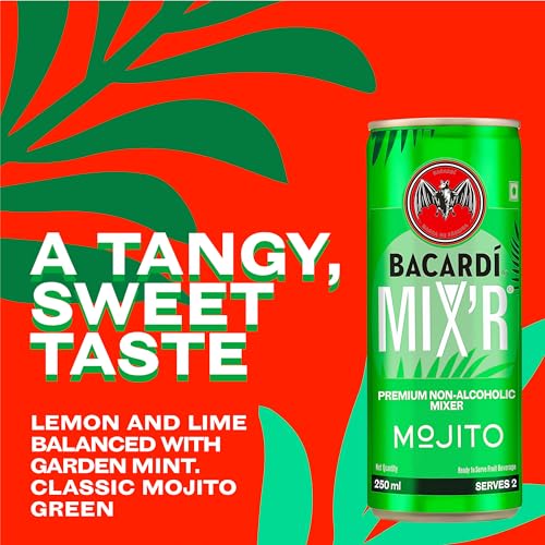 Image of Bacardi MIX'R - Mojito 250 ml Can- Non Alcoholic Premium Mixer