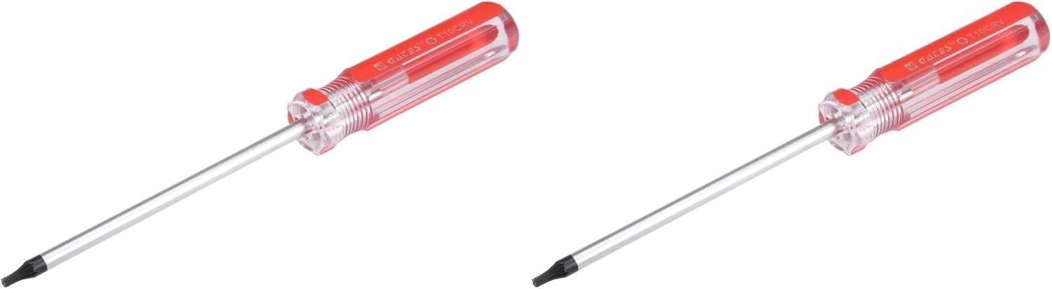 uxcell Torx Screwdriver, 3mm T10 Security Magnetic Star Screw Driver with 4" CR-V Shaft