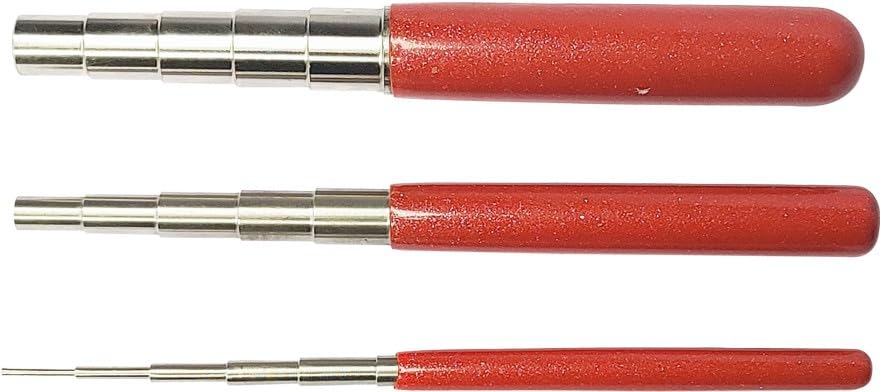 LUXURO Wire Wrapping Mandrels Steel Ring Mandrel Set of 3 Bead Working Make Jump Rings-image-25