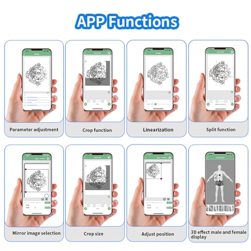 YILONG Impressora de estêncil de transferência de tatuagem, máquina de estêncil de transferência de