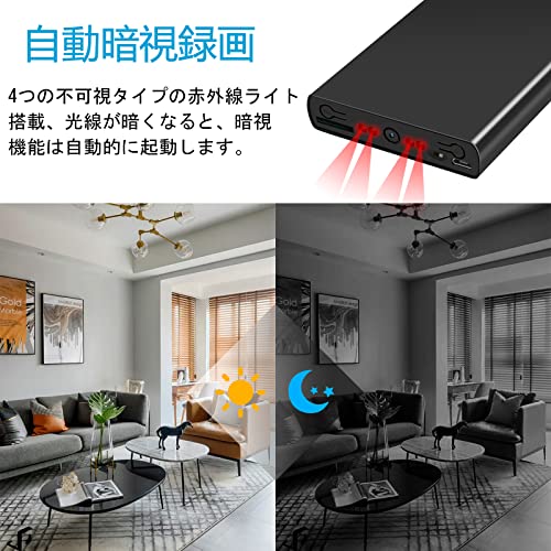 Tangmi 小型 隠しカメラ モバイルバッテリーカメラ 45時間録画 1080P画質 バッテリー型 スパイカメラ 長時間録画 自動暗視録画 重力センサー 256GB対応 繰り返し録画 スマホ充電 バッテリー表示 日本語取扱付き
