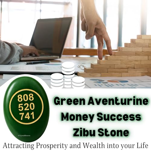 Image of Certified Green Zibu Symbols Crystal for Money