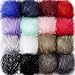 Produktbild Kunstpelz Pom Pom Ball DIY Pelz Pom Poms für Hüte Schuhe Schals Tasche Pompoms Keychain Charms Stricken Hut Zubehör (16 Stücke, Bunt)