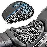 AIMXGBPS Coussin de Siège en Gel de Moto pour XRV750 Africa Twin XRV 750 RD07, Confortable et Respirant Absorption Coussin de Selle Moto Coussin Adapté Longues Distances,A