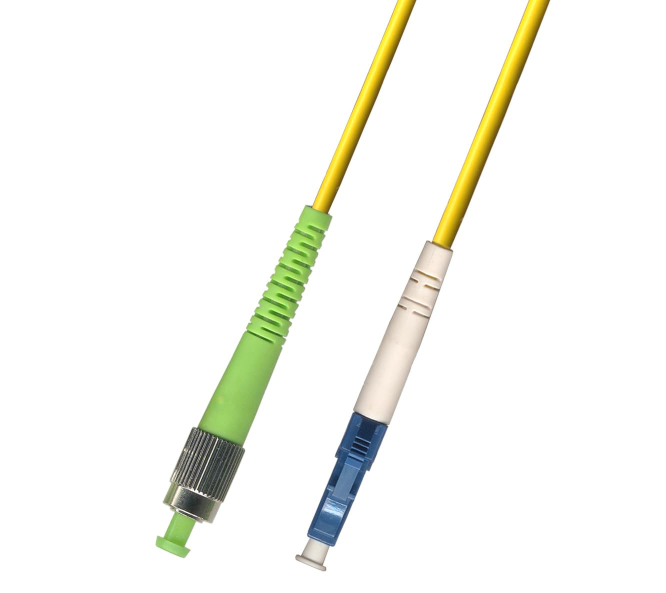 Ultra Spec Cables 5M Singlemode Simplex Fiber Optic Patch Cable Cord (9/125) - FC/APC to LC/UPC