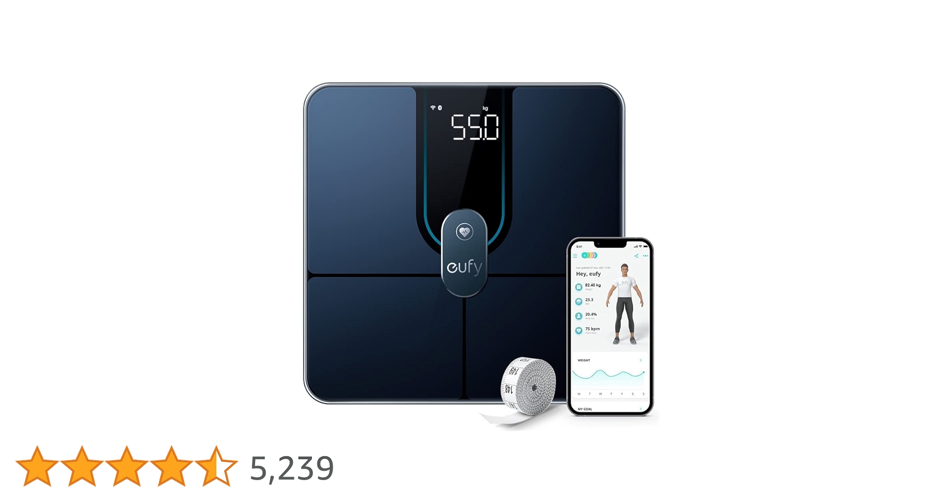 Anker eufy Smart Scale P3 体脂肪計・体組成計 体重計 Amazon | Anker Eufy (ユーフィ) Smart Scale P2 Pro（体重体