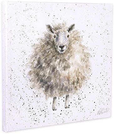 Wrendale Designs by Hannah Dale - The Woolly Jumper Print - Small Canvas Print - 200mm x 200mm
