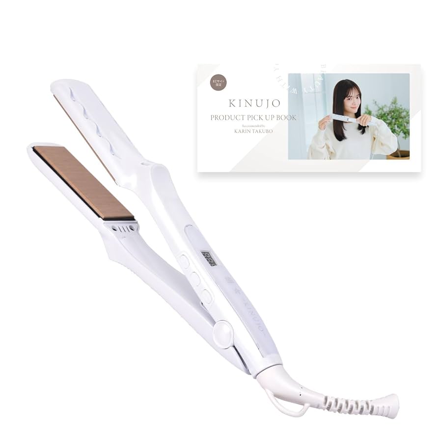 絹女ストレートヘアアイロン Amazon | 絹女～KINUJO～ 28×100mm ストレート ヘアアイロン 220
