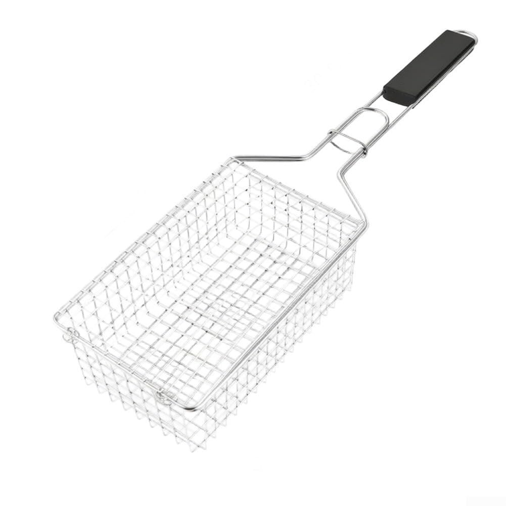 Cesta Barbacoa para acero Inoxidable Giratoria para bloqueo Seguro