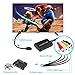 TaiHuai SVideo to HDMI Converter, S-Video and 3RCA CVBS Composite to Audio Video Converter Support 1080P/ 720P Compatible with PC Laptop, Xbox, PS3, DVD Playe (S-Video and 3RCA is Female