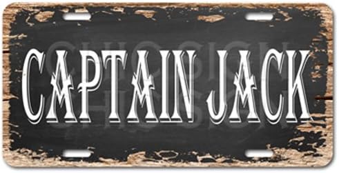Captain Jack Tin Sign clásico 6"x 12" Car Auto de licencia Plate Home Decor Gift