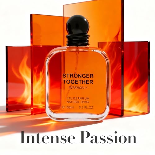 Image of AFLUXE Stronger Together Intensely Men's Cologne 3.4 Fl. Oz, Warm Spicy Woody Notes, Modern Masculine Eau De Parfum