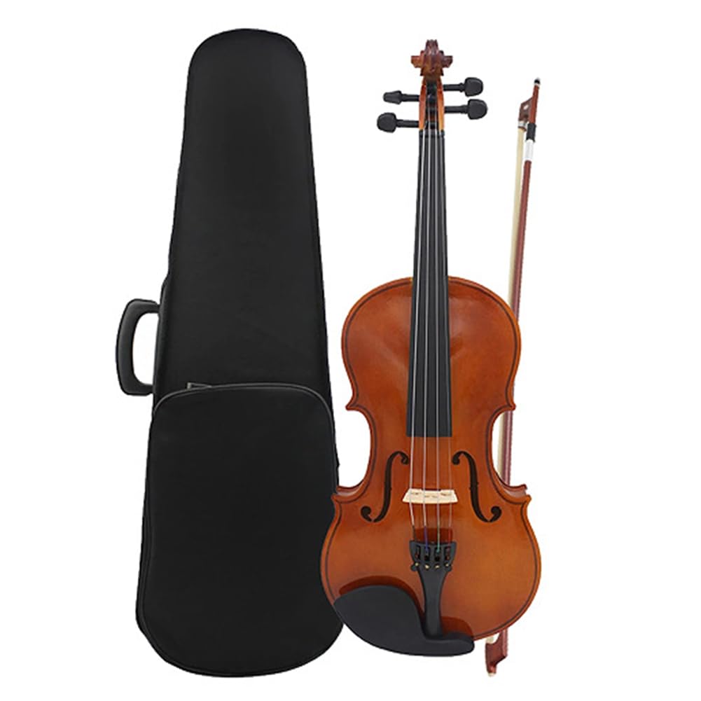 Violino 4/4 Kit a grandezza naturale con custodia Corde extra Accordatore for colofonia Set di violini for violino for studenti principianti adulti