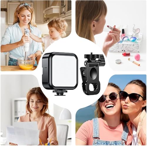 Image of Portable Mini LED Selfie Beauty Light - Universal Dual Photography Lamp for Mobile Phone, Video Shooting, Makeup - Live Streaming & Professional Vlogging Lighting