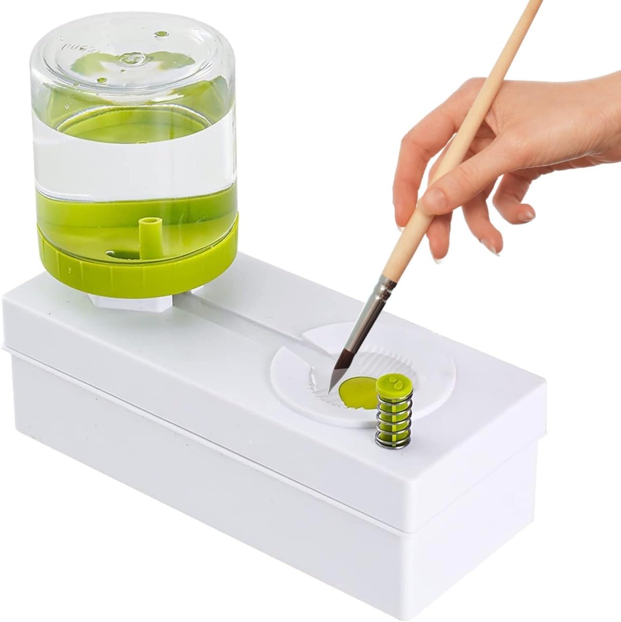 BLINE Paint Brush Cleaner Brush Rinser with Drain Water Circulation Paintbrush Scrubber Cleaner Rinser Cup for Acrylic, Watercolor, Oil and Water-Based Paints Art Supplies (Multicolor, Pack of 1)