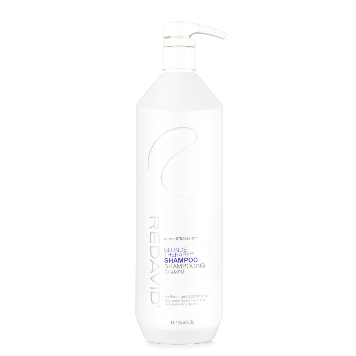 Redavid Blonde Therapy Daily Shampoo for Blonde and Highlighted Hair with Cymbidium Orchid and Hemp Seed Oil - Daily Toning, Clinical Repair, and Amplified Shine (1L)