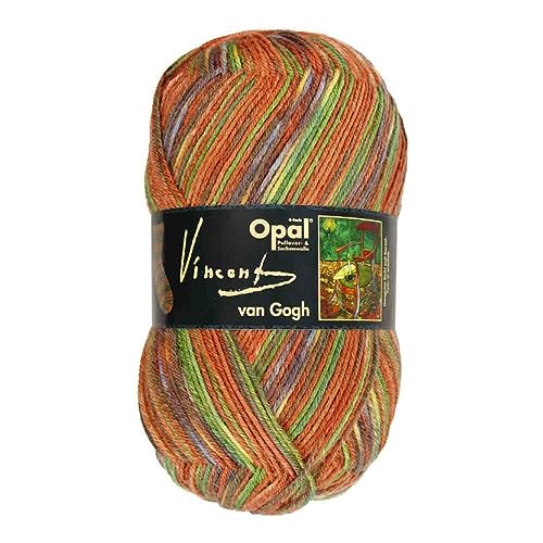 毛糸 ソックヤーン Opal オパール ヴァン・ゴッホ 5436 ゴーギャンの椅子 オレンジ・ブラウン系マルチカラーのサムネイル