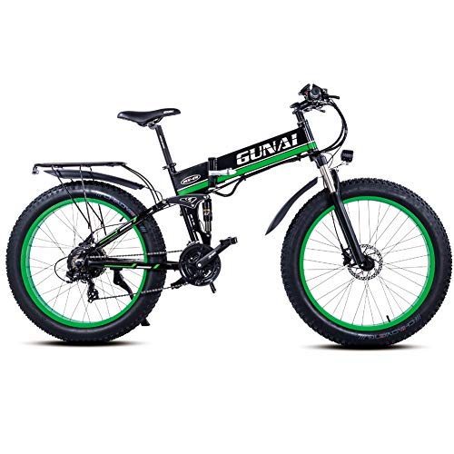 GUNAI Bicicleta eléctrica de montaña, 26