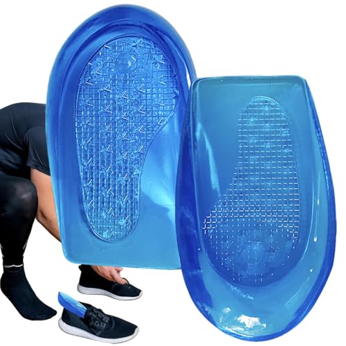 Almohadilla correctora de silicona, 1 par de almohadillas de silicona para el talón, almohadillas de talón de uso diario, plantillas correctoras cómodas para un mejor apoyo del pie
