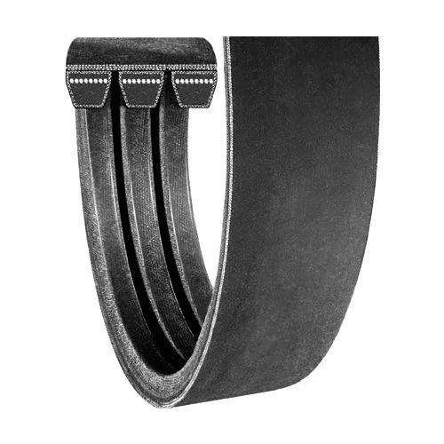 Carlisle R8VK2650-12 Rubber Power-Wedge Aramax Band Cord Banded Belt, 12 Bands, 1