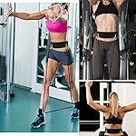 Waist Belt Neoprene Padded Gym Pulley Strap with Rings for Cable Machines Fitness Exercise Speed Agility Resistance Training - Image 3