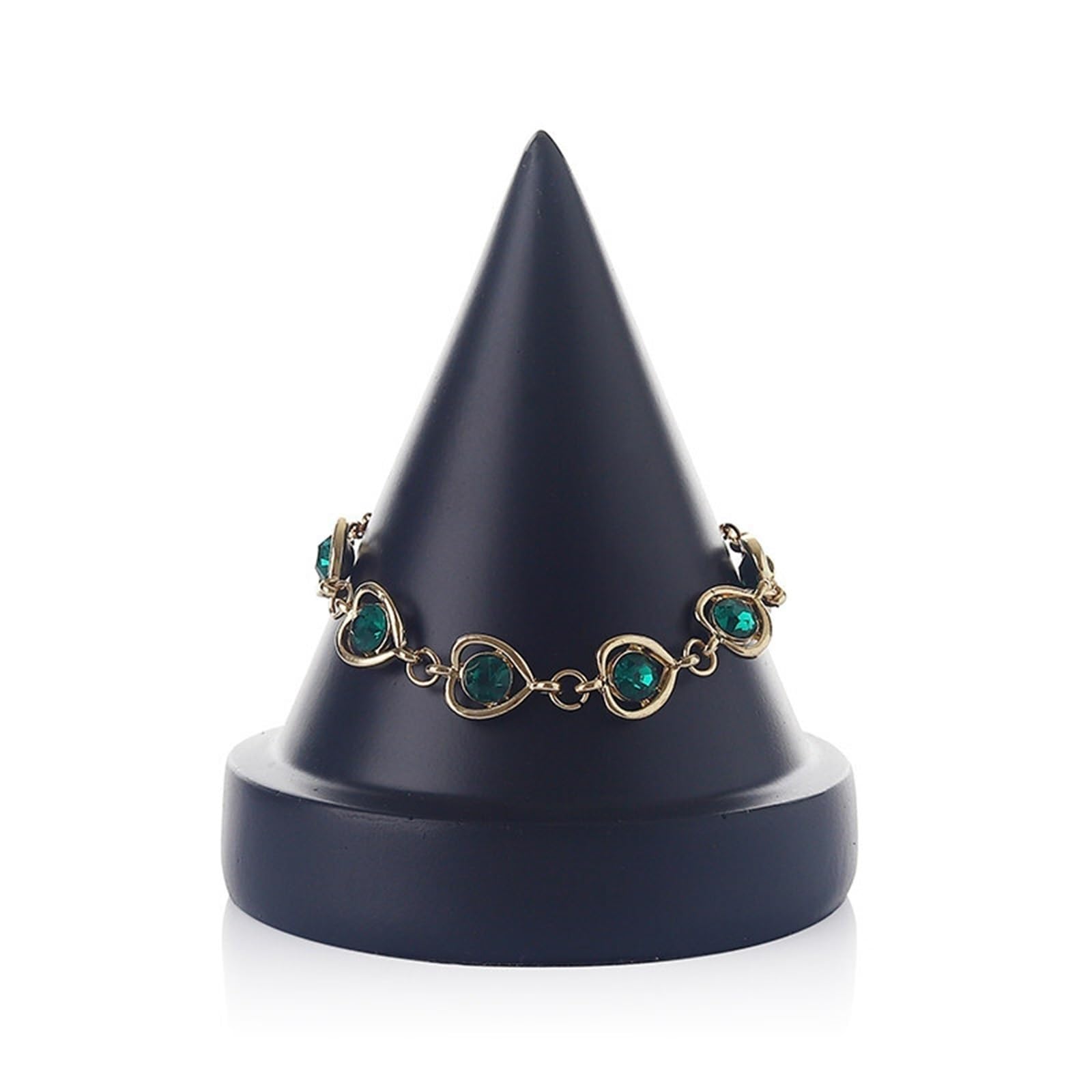 CJHFR472SG Jewelry Organizer Stands Ring Cone Display Stand Resin Tapered Finger Bracelets Jewellery Holder Jewelry Display Stand(Black)