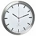 Produktbild TFA Dostmann Analoge Funk-Wanduhr, leise Uhr, mit Aluminium-Rahmen, Funkuhr, weiß, 60.3528.02 L 300 x B 45 x H 300 mm