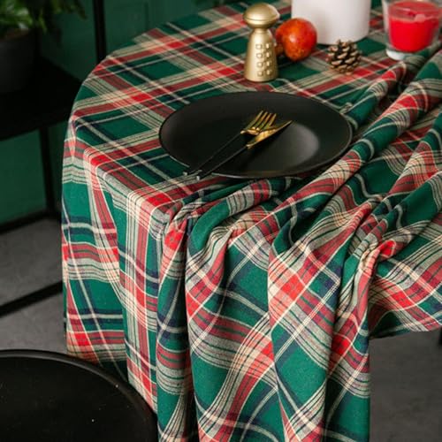 Housse de table basse en tissu écossais de qualité supérieure