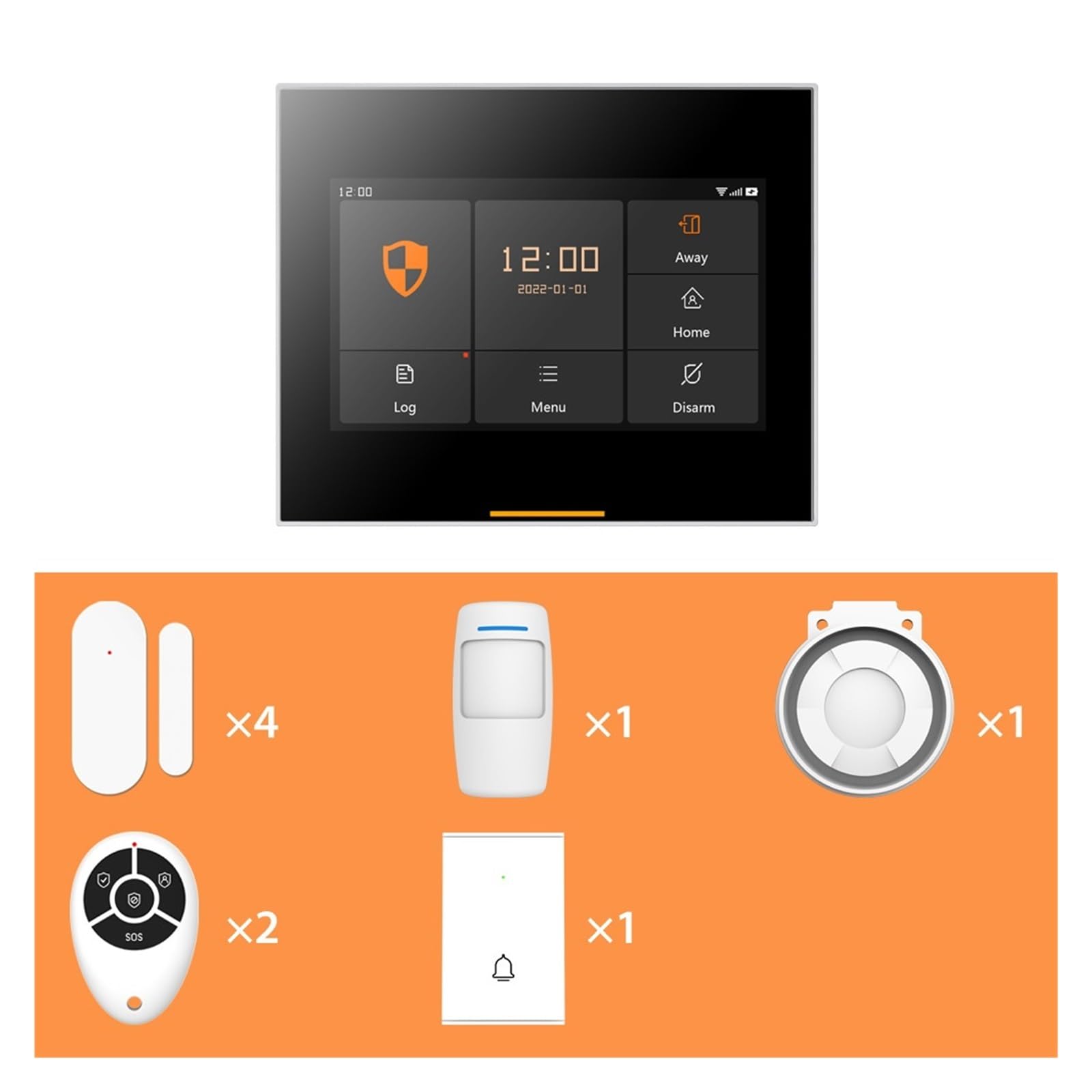 Versione WIFI Kit Di Allarme Di Sicurezza Domestica WiFi Wireless Intelligente Compatibile(WIFI Set C-1-1-4)