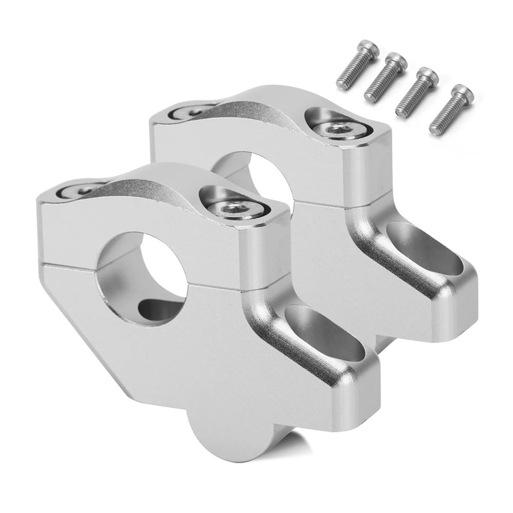 Abrazadera de compensación para XT 600 de aluminio con acabado plata 8