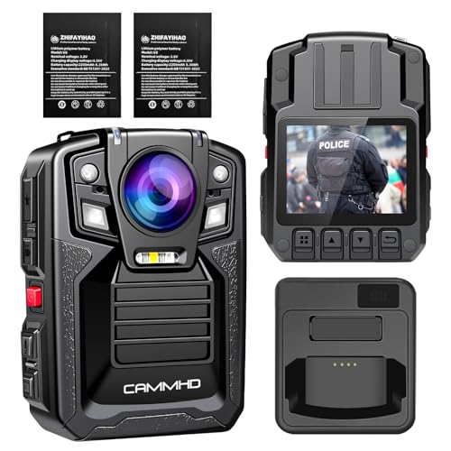 CAMMHD C2-32G ビデオカメラ 4K ボディカメラ 2200mAh Amazon | CAMMHD C2 4K ビデオカメラ 2200mAh 5〜7時間の作業