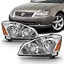 AKKON - Chrome Housing Clear Lens Fits 2005-2006 Altima Halogen Type Original Manufacturer Style Headlights 05 06 Pair