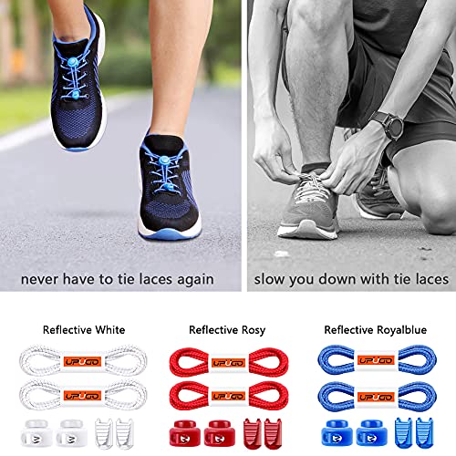 Image of UpUGo Elastic Shoe Laces, No Tie Shoe Laces Tieless for Kids, Adults, Elderly, One Size Fit All