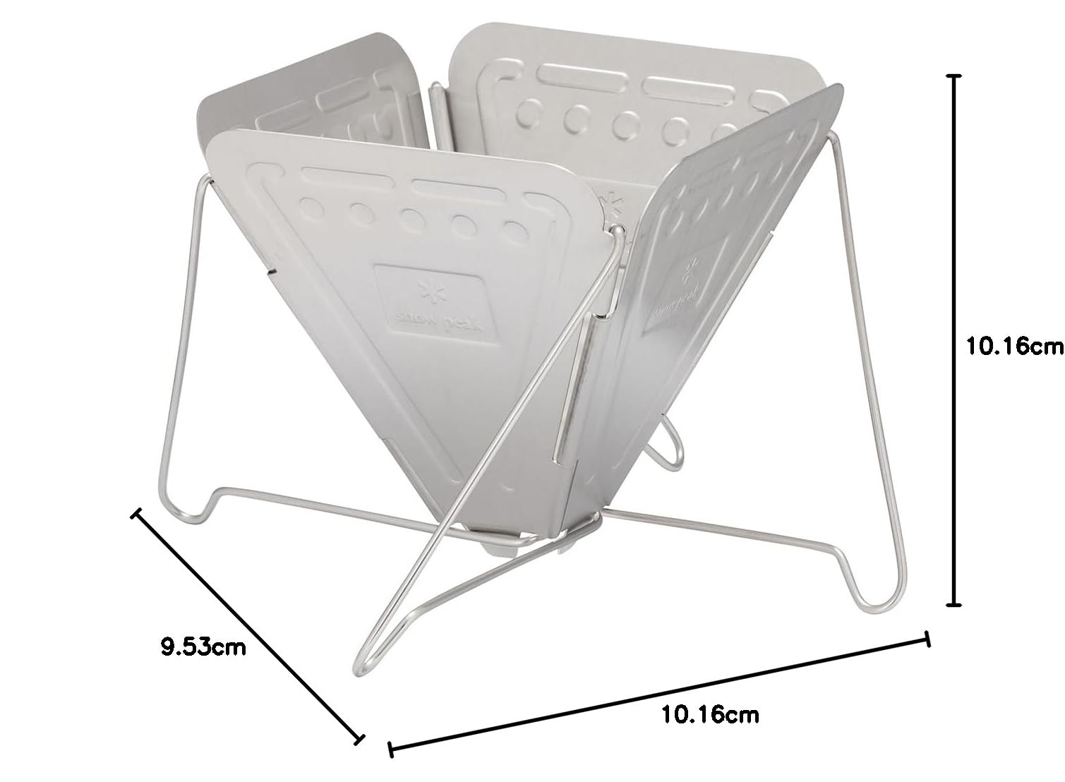 Snow Peak CS-113 - Gocciola di caffè pieghevole - Attrezzatura compatta da campeggio e zaino in spalla, 4" W: 4" H: 3,75