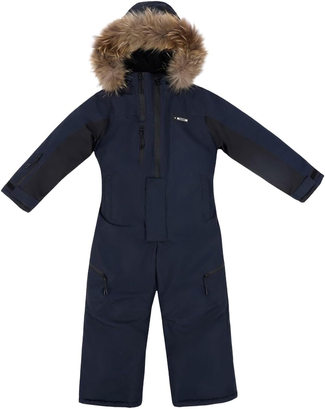Snowsuit for Kids Boys 𝗪aterproof Hooded Ski Jacket and 𝗦𝗻ow Bib 2 Piece Winter Thicken Warm Windproof Sets