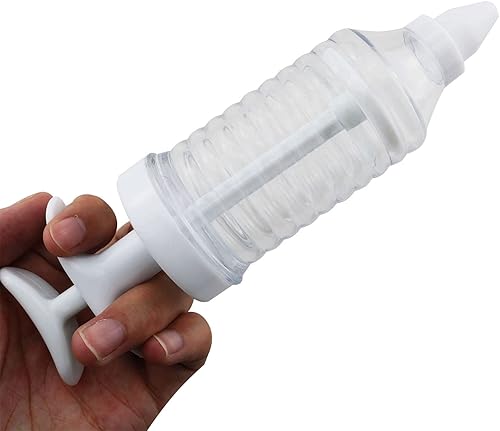 Miniatura 3 de Juego de inyectores de magdalenas, 1 pistola de plástico y 8 piezas de galletas rosadas para tartas decorativas, puntas de herramientas de