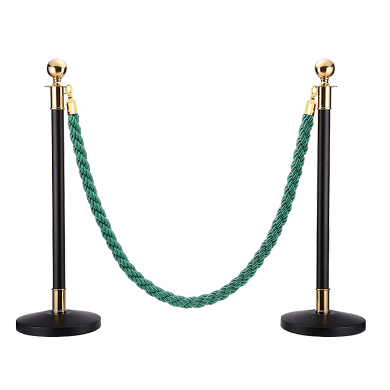 Cuerda de control de multitudes – Juego de 2 cuerdas trenzadas de poliéster de varias longitudes para gestión de multitudes (215 cm), ligera, perfecta para eventos y lugares
