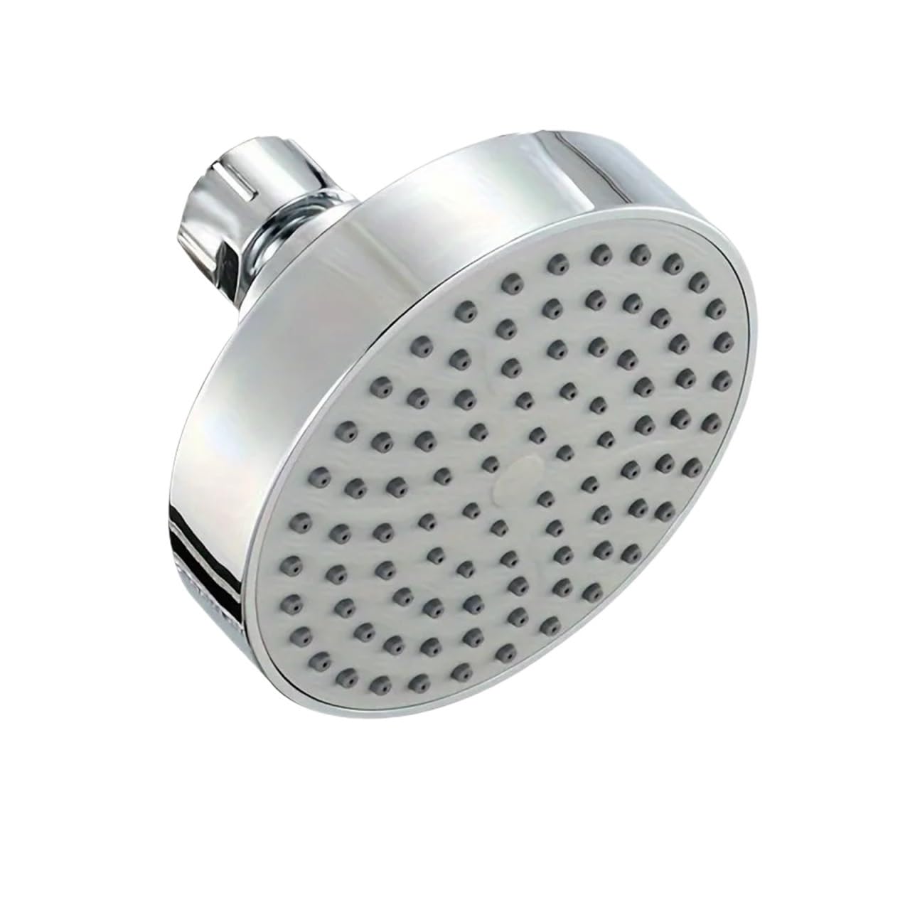 Pommeau de douche rond 10 cm argenté pour salle de bain moderne