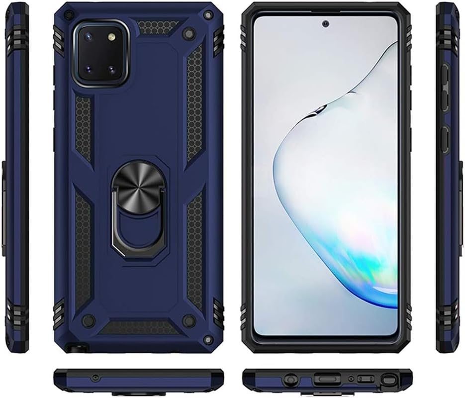 SkyTree 360 Degree Thunder Case, Dual Layer Hybrid Armor Back Cover Case with Kickstand for Samsung Galaxy Note 10 Lite 6.7" - Blue (B0C9TZRJ3G) Amazon Price History, Amazon Price Tracker